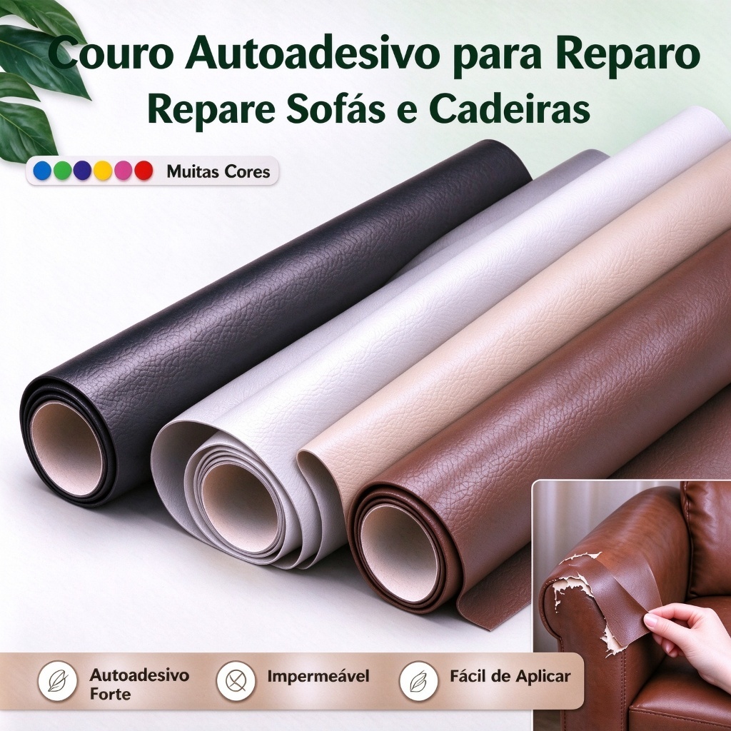 Adesivos de couro, adequados para reparar sofás e cadeiras
