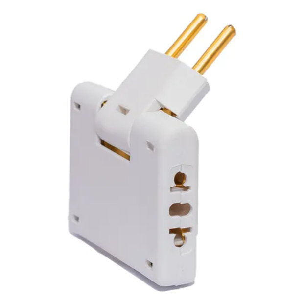 Adaptador Benjamin Dobrável Branco 3 Saídas