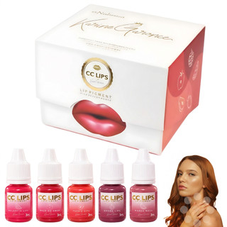 Kit Nobreza Cc Lips 5 Cores 3ml Cada Micropigmentação Labial