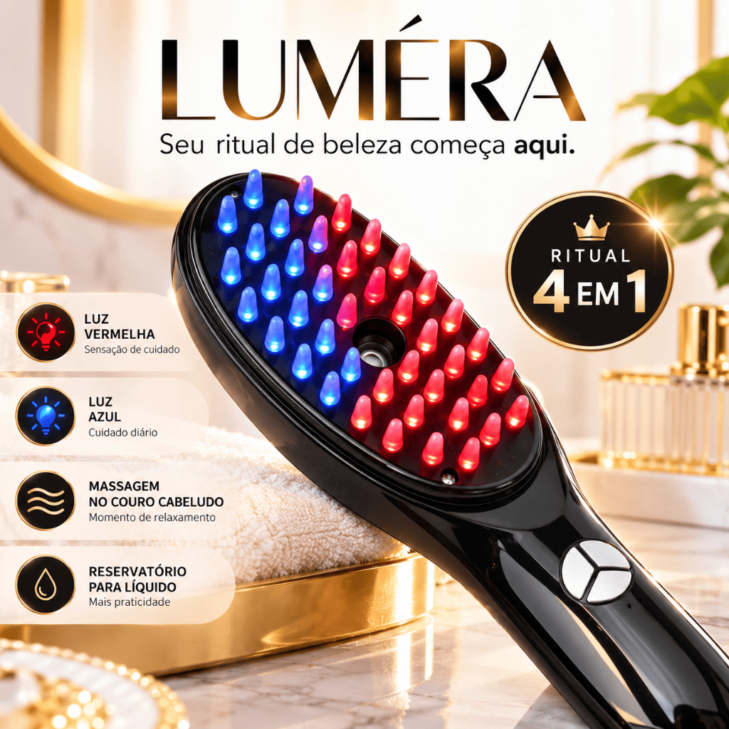 Pente Massageador Couro Cabeludo Antiqueda Estimulante Crescimento Capilar Massagem Relaxante