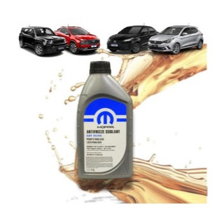 1 Unidade Aditivo Radiador Coolant Antifreeze Pronto Para Uso Mopar Fiat Jeep Cor Rosa 1 Litro
