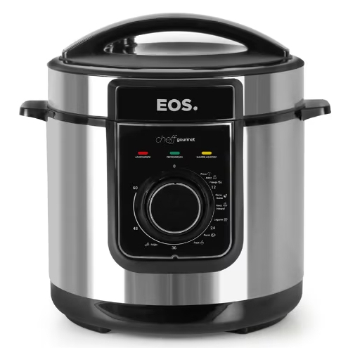 Panela de Pressão Elétrica 5L EOS Cheff Gourmet Multicooker 127V - 9 Dispositivos de Segurança e Timer Programável