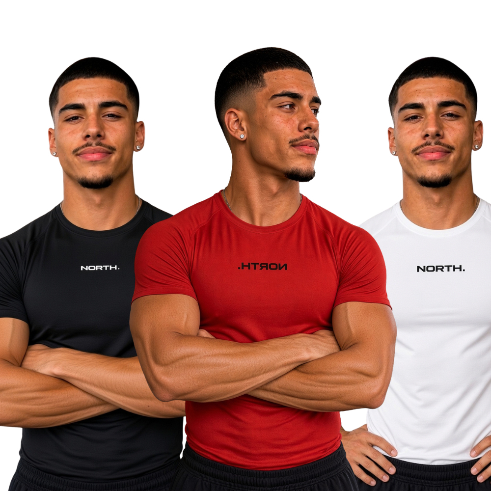 Camiseta DryFit Pro Raglan Basico Academia Termica Treino Corrida Ciclismo North