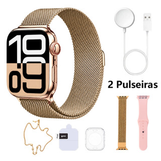 Relógio Inteligente Novo 2026 Chamada Bluetooth Kit com Várias Cores Pulseira Elegante Envio de São Paulo