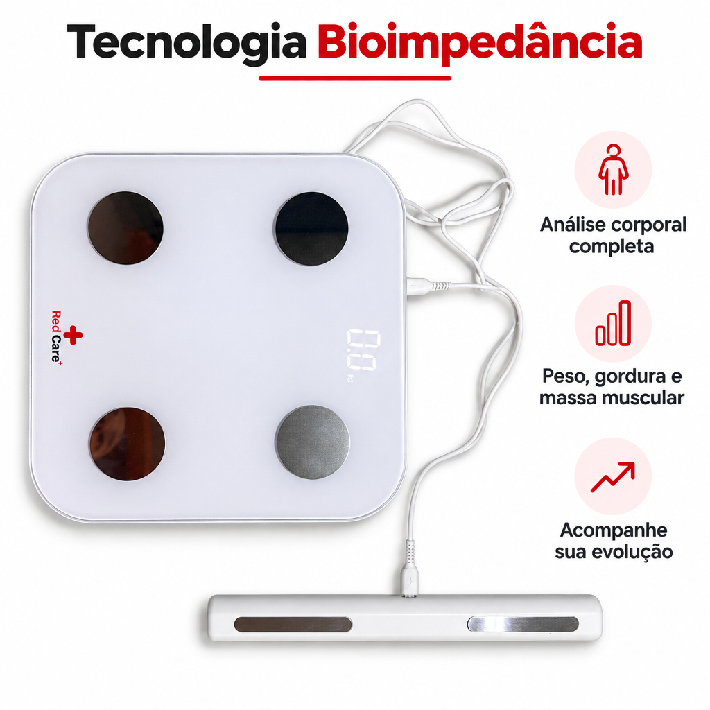 Balança Digital Bioimpedância Bluetooth IOS Android Corporal Profissional Residencial Consultório — imagem 2 de 2