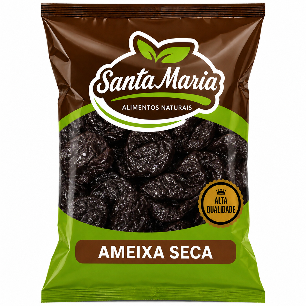 Ameixa Seca Sem Caroço Natural 1KG 500G Receita Gourmet Chef Saudável Natural 100%