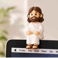 Mini Jesus Sentado Impressão 3D Decorativo