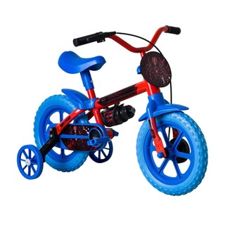 Bicicleta Infantil Aro 12 Rodinhas de Apoio Cestinha Rodinha Quadro em Aço Banco Regulável