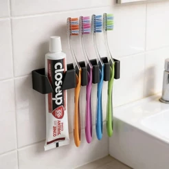 suporte porta Escova De Dente Pasta Creme Dental de Parede Organizador Banheiro Pia Box Gabinete