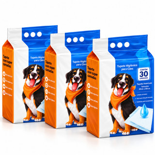 Tapete Higiênico Para Cães Cachorro Premium Sanitário Durapets 90 Unidades 60X80cm