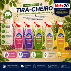 Tira Cheiro Herbal Eliminador de Odor Vet+20 500 mL