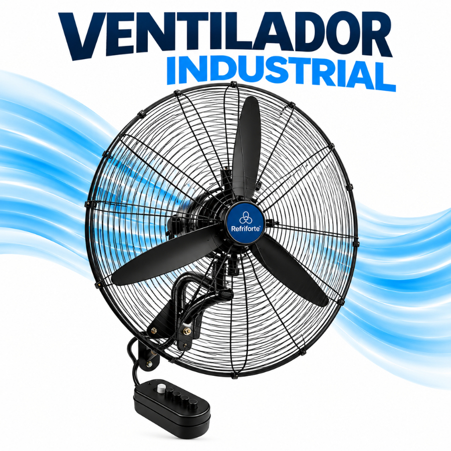 Ventilador Industrial de Parede 75cm 230W Oscilante RF-750 Refriforte