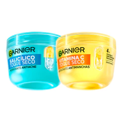 Garnier Kit 2 Hidratantes Faciais Toque Seco, Vitamina C e Salicílico, 85g cada