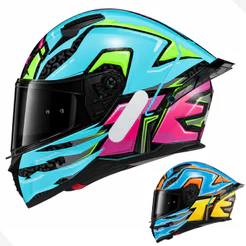 Capacete Moto Texx Raptor Arcade C/ Viseira Fumê Masculino Feminino Fechado