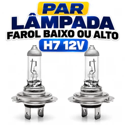 kIT 2 Lâmpada Farol Alto Baixo H7 Halogena 12v 55w