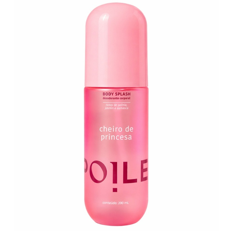 Body Splash Cheiro de Princesa Spoiler 200ml Fragrância Feminina Corporal para Uso Dia A Dia