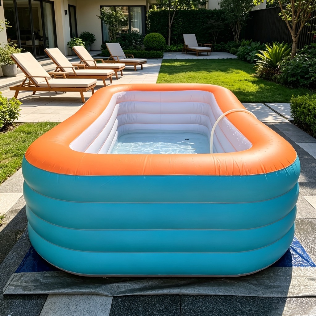 Piscina Inflável Adulto/Familiar Grande para Quintal, Resistente e Fácil Montar, Ideal para Jardim e Festas de Verão