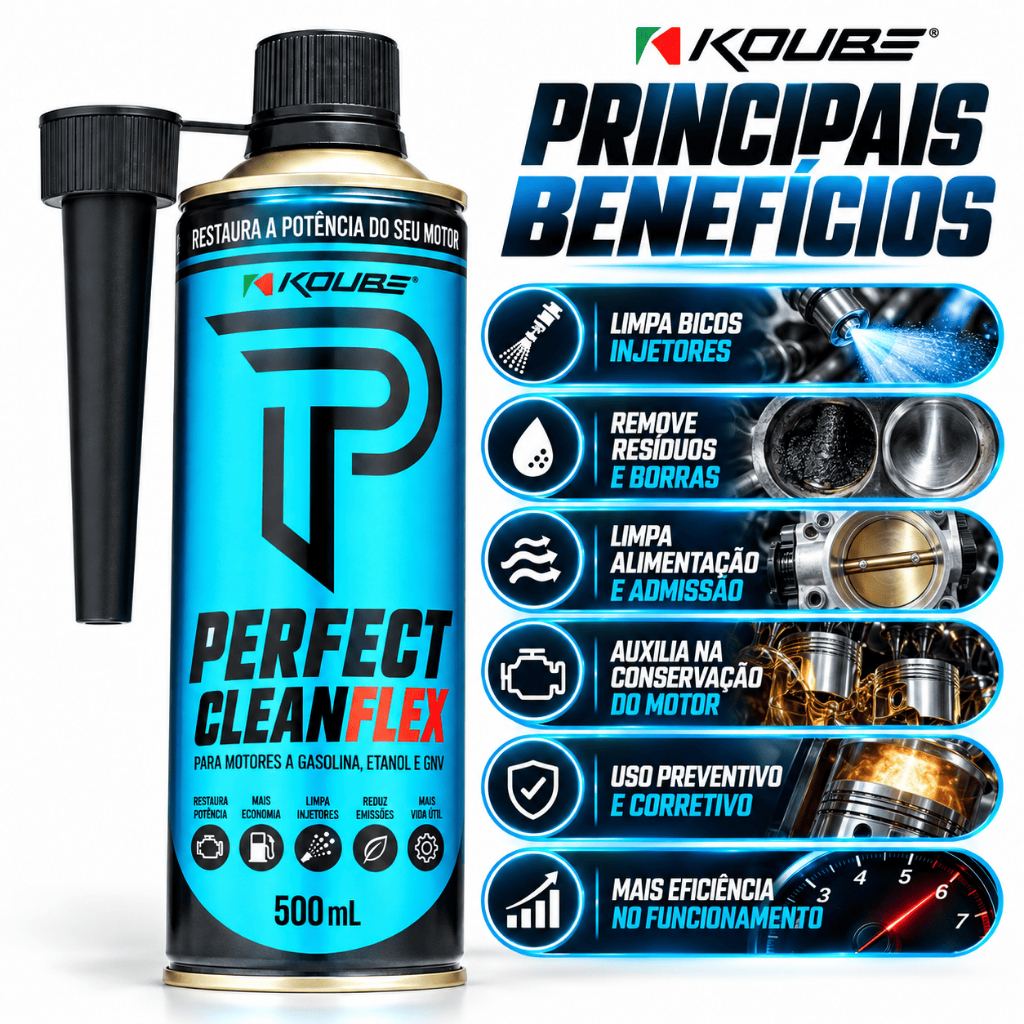 Perfect clean limpeza bicos injetores injeção indireta economia combustível 500ml — imagem 2 de 2