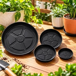 Pratos Redondo Para Plantas Diversos Tamanhos Para Vasos Potes Plantas Flores Jardim