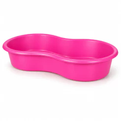 Piscina Feijão Infantil 100 Litros Rosa Sem Tampa Caixa Multiuso Polietileno Rígida Afort Criança Pet Verão Banheira