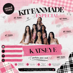 KIT FANMADE PERSONALIZADO KATSEYE - ATÉ 120 ITENS KPOP EYEKONS