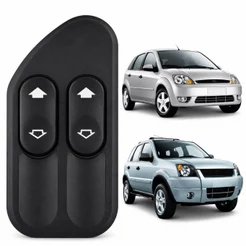 BOTÃO INTERRUPTOR VIDRO ELÉTRICO DUPLO FORD FIESTA AMAZON 2003/2007