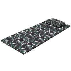Colchonete Camping Enrolável Camuflado Smartz 78x188x4 cm com Travesseiro e Sacola