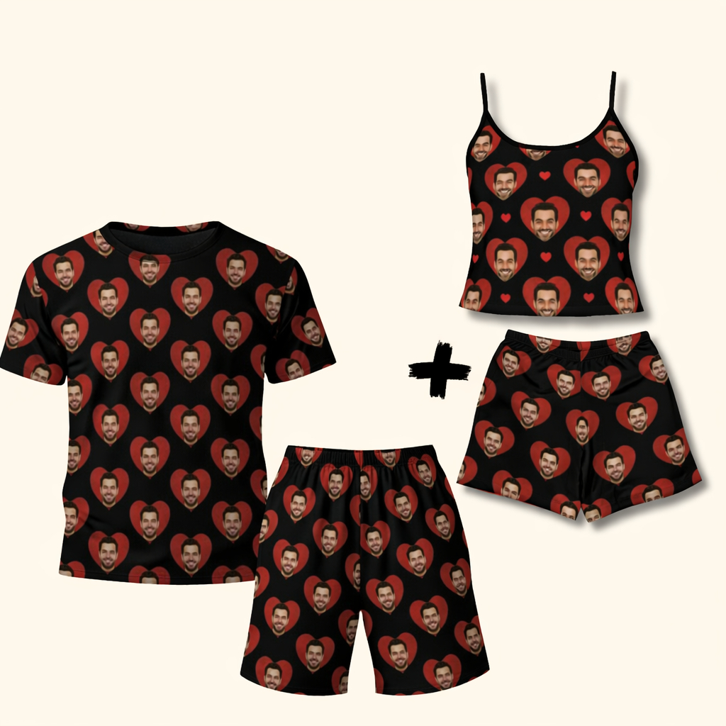 conjunto para casal com foto personalizado combinando com seu amor