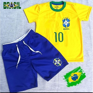 conjunto infantil de menino do Brasil em Oferta na Shopee