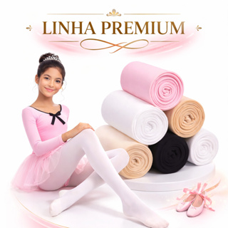 KIT 1/2/3 Meia Calça Ballet Jazz Infantil Fio 40 Feminina em Oferta na Shopee