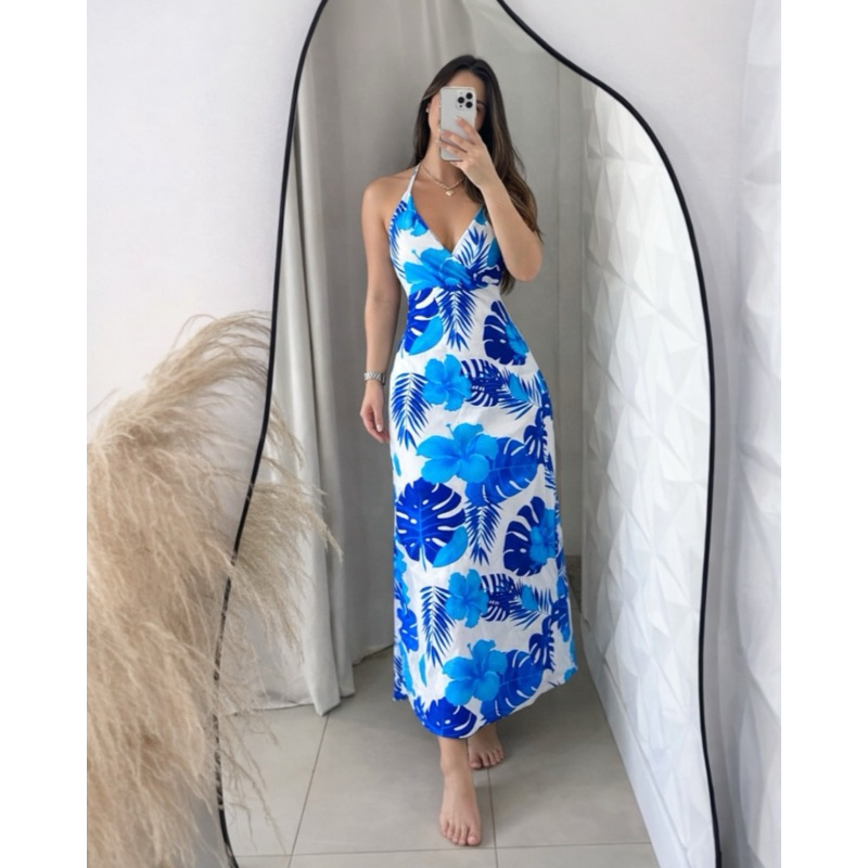 Vestido Midi Estampado tendência veste 40 /42 vestido feminino moda feminina vestido curto