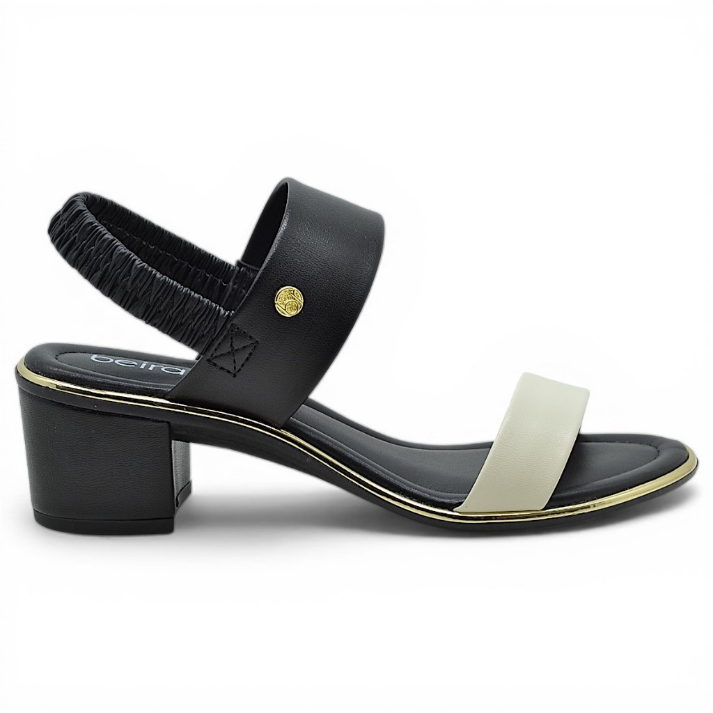 Sandalia Beira Rio Salto Bloco Medio Casual Feminina Macia Original em Oferta na Shopee