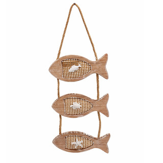 Decoração de Parede 3 Peixes Rústicos - Fundo Do Mar
