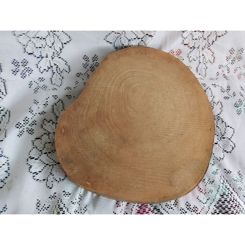 bolacha de madeira rústica.