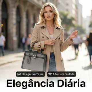 Bolsa Feminina Estruturada Elegante Luxo Alça de Mão e Transversal Moderna TexturizadaGrandeEspaçosa em Oferta na Shopee