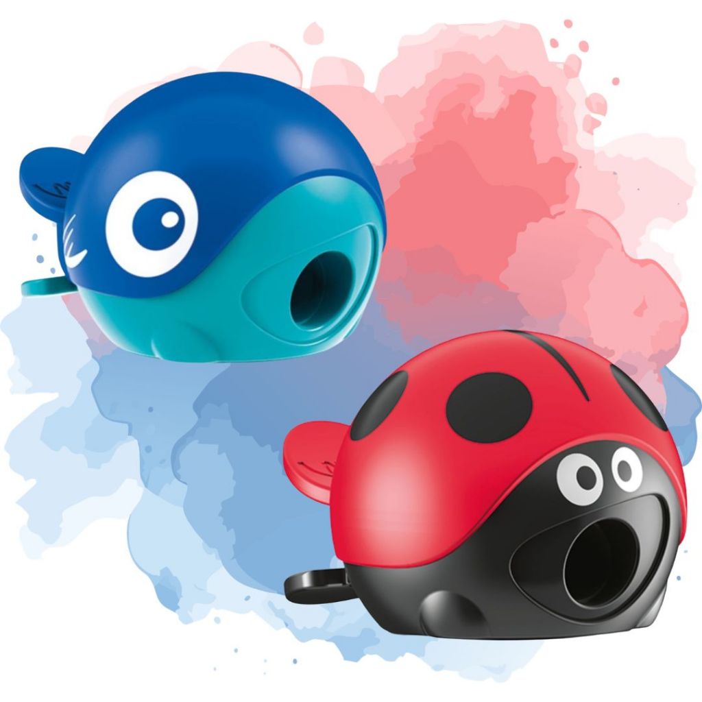 Apontador infantil Croc croc Baleia e Joaninha - Maped