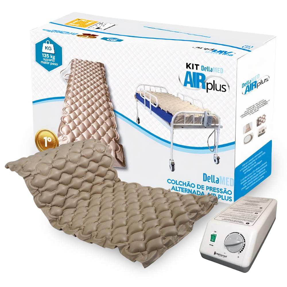 Colchão Pneumático Kit Air Plus Anti Escaras Acamados - Dellamed em Oferta na Shopee