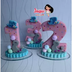 Vela aniversário Circo de Menina Circo rosa