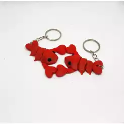 Chaveiro Lagosta Friends | Lobster Chaveiro Articulado Presente Criativo Casal