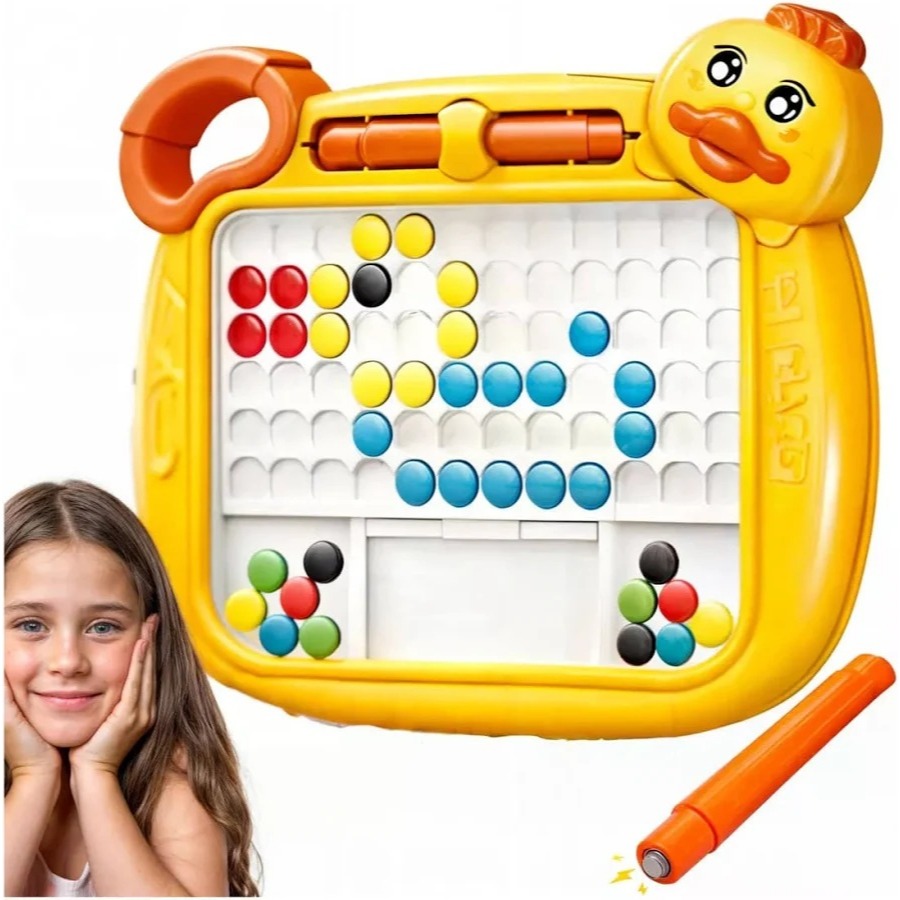 Lousa Mágica Caneta Magnética prancheta Infantil Educativo Autismo Cartelas Desenho Brinquedo em Oferta na Shopee