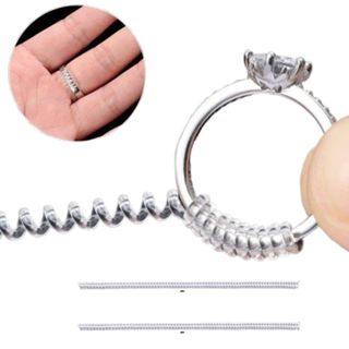 Kit 2/3 Ajustador De Anel Espiral Transparente em Silicone Invisível Universal em Oferta na Shopee