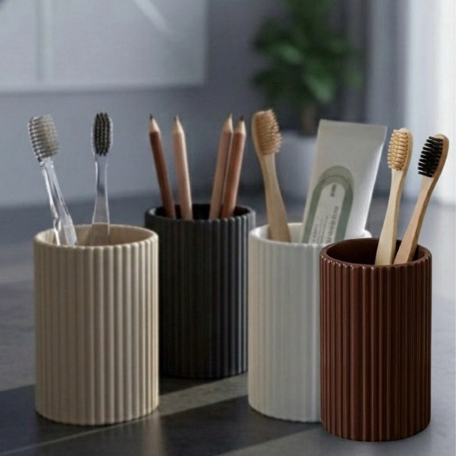 Kit  Porta escovas de dentes moderno - Porta Objeto - Suporte, Copos para itens essenciais para Banheiro em Oferta na Shopee