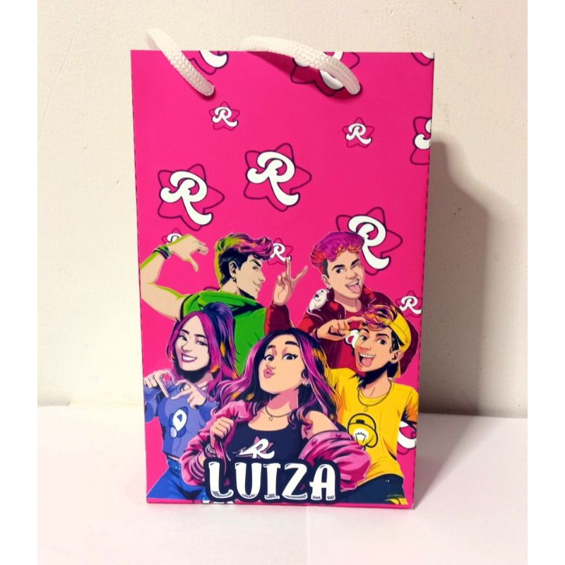 Sacolinha surpresa Emilly Vick Sacolinha Personalizada dos Rosas Lembrancinha de festa Aniversário