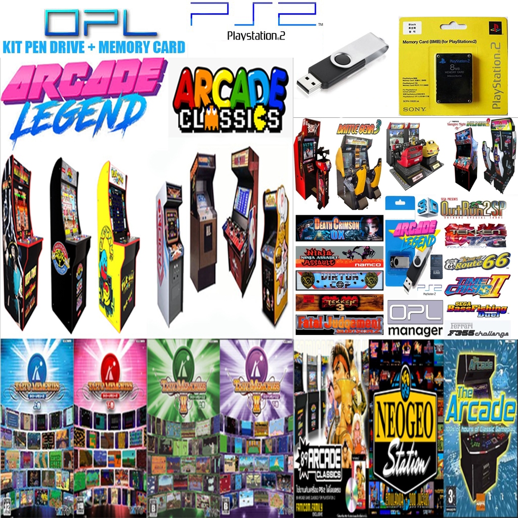 Arcade Jogos de Fliperama - PS2 OP.L  Super Game Zone