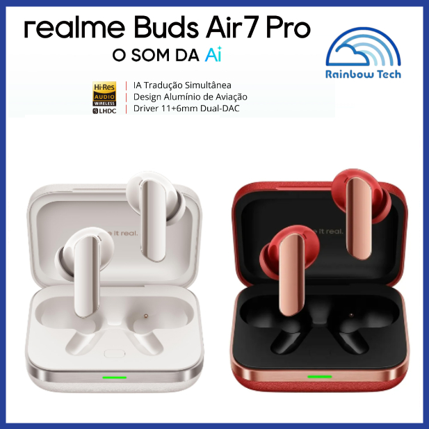 FONE BLUETOOTH REALME AIR 7 PRO em Oferta na Shopee