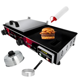 Chapa De Lanche 30x60 Industrial Inox Profissional + acessórios em Oferta na Shopee