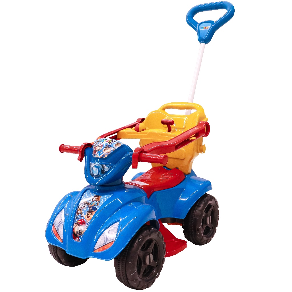 Quadriciclo Infantil Kendy Com Empurrador Para Passeio Criança Bebê Menino Menina Carrinho Brinquedo