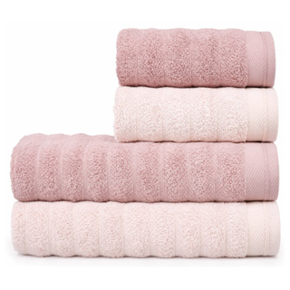 Jogo/Kit  2 Toalhas de Banho + 2 Toalhas de Rosto Fio Penteado Grossa 100% Algodão 520g/m² Atlântica em Oferta na Shopee