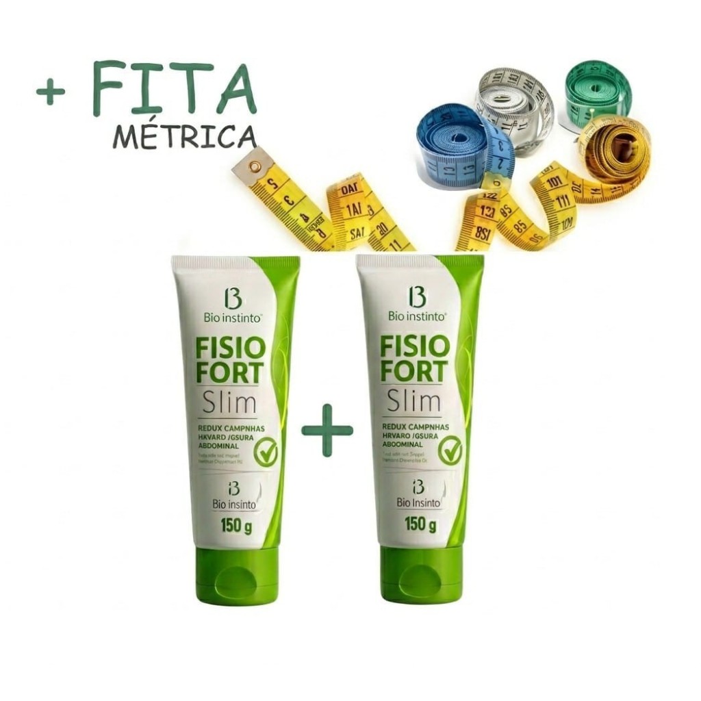 Kit 2 Cremes Slim Redutor de Medidas  + 1 Fita Métrica Grátis