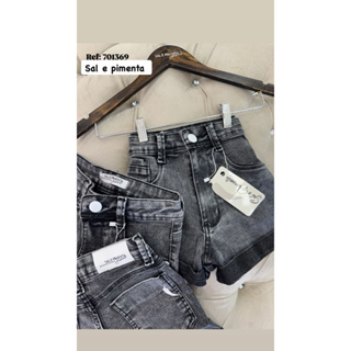 short sal e pimenta .short grafite ,short sal e pimenta,short jeans,short pimenta original,short jeans feminino em Oferta na Shopee